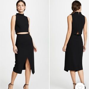 Black Halo Juma Two Piece set black size 8